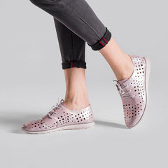 Zapatos Oxford informales, transpirables y con cordones