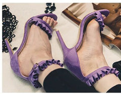 Sandalen mit hohem Absatz und Knöchelriemen