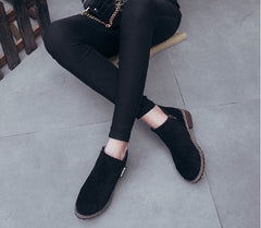 Botines casuales de tacón bajo