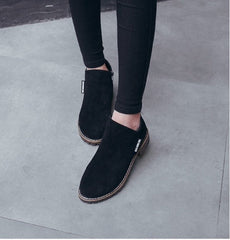 Botines casuales de tacón bajo