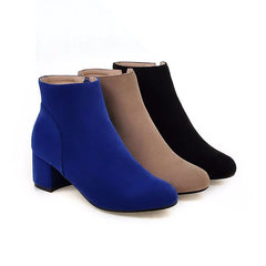 Zapatos casuales de ante sintético en el tobillo