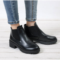 Botines Chelsea casuales con plataforma