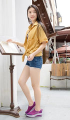 Mocasines deportivos transpirables de malla de aire para caminar