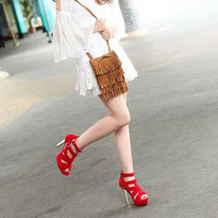 Female Gladiator High Heels Sandals