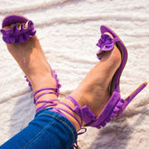 Lace-Up High-Heeled Bandage Sandals