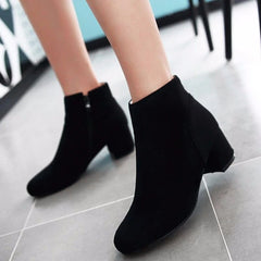 Zapatos casuales de ante sintético en el tobillo