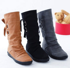 Botas de media pantorrilla de tacón bajo