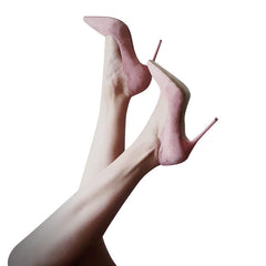 Zapatos básicos de tacón alto con relieve