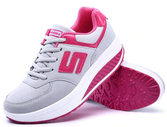 Zapatillas deportivas informales con cordones y malla transpirable