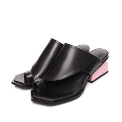 Chanclas de cuero genuino