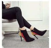 Stiefeletten mit hohen Absätzen