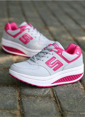 Zapatillas deportivas informales con cordones y malla transpirable