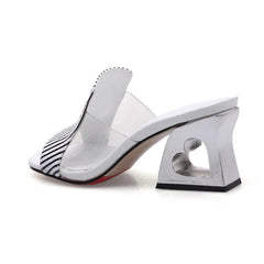 Sandalias de cuero con punta abierta