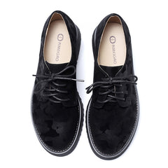 Zapatos Oxford informales con cordones y plataforma plana