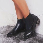PU Leather Chelsea Ankle Boots
