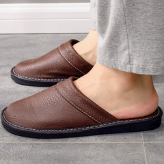 Unisex Hausschuhe aus Spaltleder