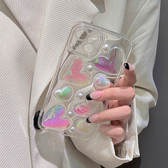 iPhone-Hülle mit Glitzerherz