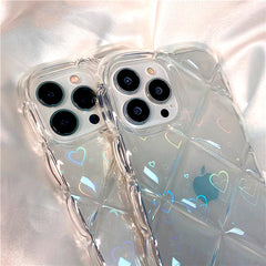 Herz Lichtbeugung iPhone-Hülle