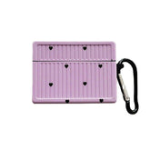 Airpods-Hülle mit Herz- und Punktmuster