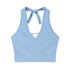 Neckholder-Top mit Herz-Ausschnitt