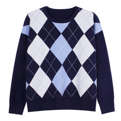 Pullover mit Argyle-Muster für die High School