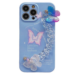 Holographic Butterfly Chain Case For IPhone