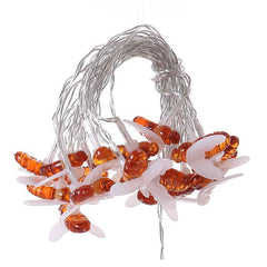 Lichterketten mit Honigbienenmotiv