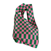 Indie Aesthetic Checker Stofftasche