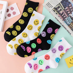 Indie-Ästhetik-Happy-Socken