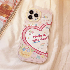 Funda para iPhone con diseño de conejito kawaii