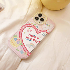 Funda para iPhone con diseño de conejito kawaii