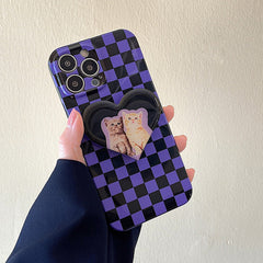 Kitty Checkerboard Case For IPhone