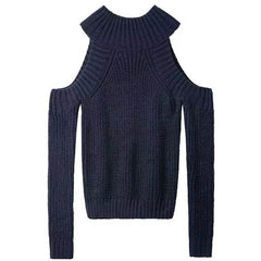 Schulterfreier Strickpullover