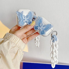 AirPods-Hülle mit Spitzen-Schmetterling