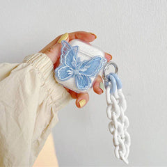 AirPods-Hülle mit Spitzen-Schmetterling