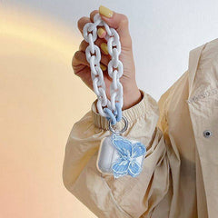 AirPods-Hülle mit Spitzen-Schmetterling