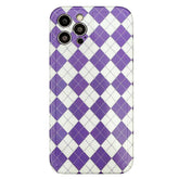 Lilac Argyle Case For IPhone