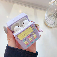 Lila Handy-AirPods-Hülle