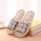 Hausschuhe aus Flachs