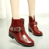Rubber Waterproof Rain Ankle Boots