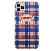 Lucky Plaid Case For IPhone