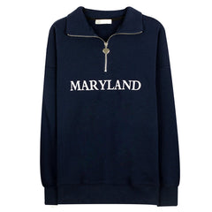 Maryland Sweatshirt mit Reißverschluss