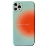 Minimalist Orange Green Case For IPhone