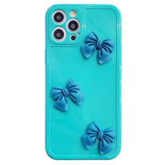 Mint Blue Bow Case For IPhone
