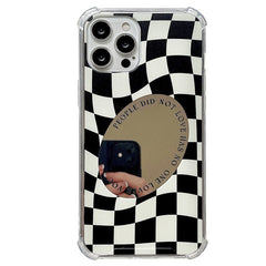 Funda para iPhone con diseño de cuadros espejados
