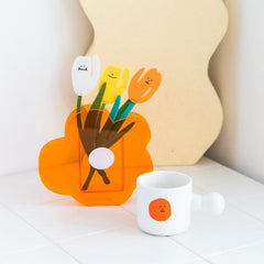 Moderne abstrakte Acrylvase