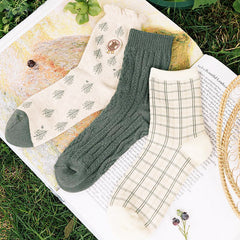 Mori Girl Ästhetik-Pack Socken