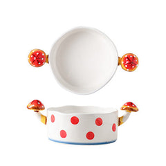 Keramiktasse mit Pilzmotiv