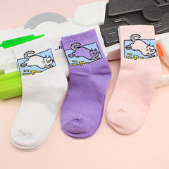 Calcetines de gato travieso