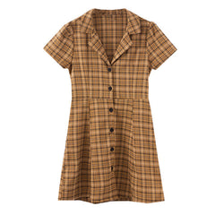 Nevermind Plaid Dress